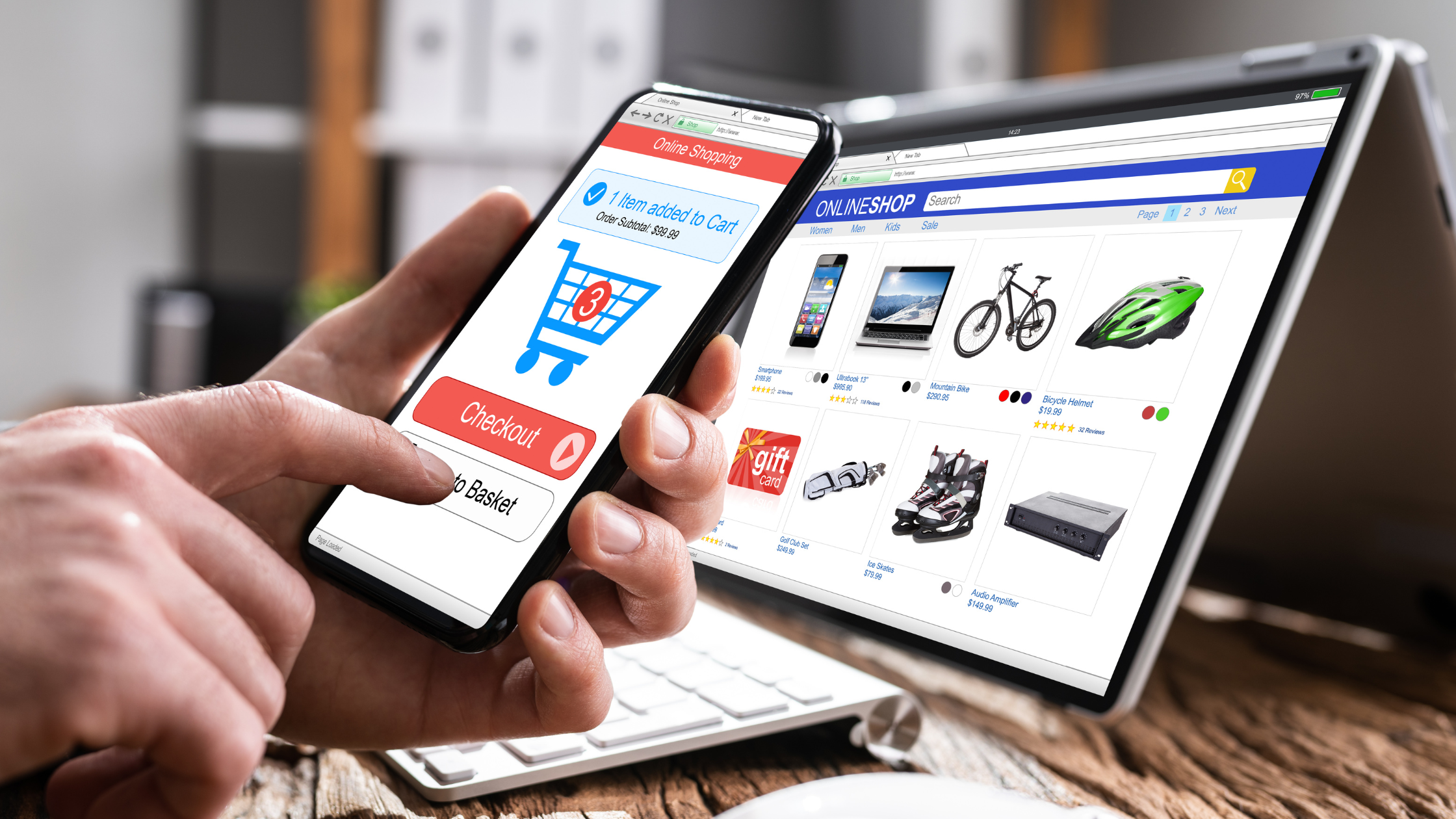person finding product - Mobile Ecommerce Conversion Rates