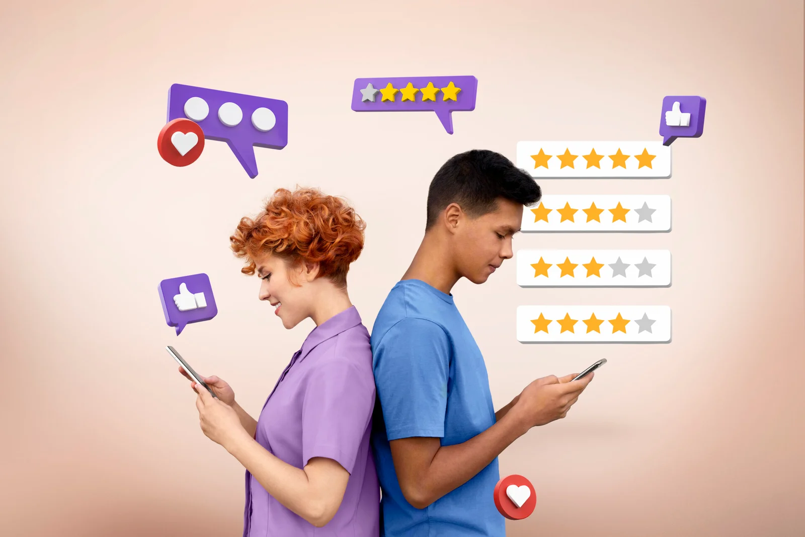 giving reviews - Social Proof Branding